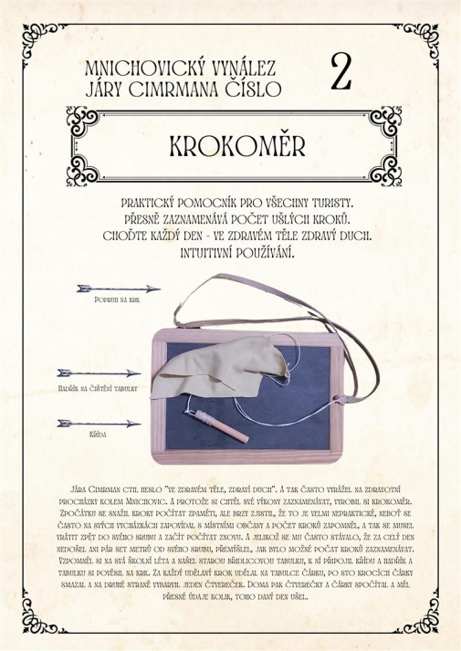 Cimrmanov analógový krokomer
